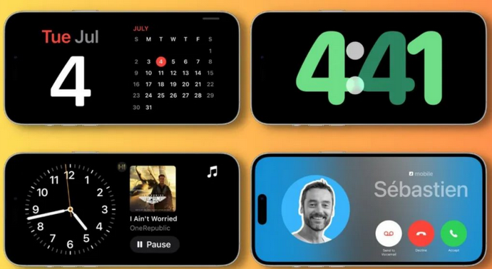 沙河口苹果手机维修分享iOS17横屏充电待机显示有什么好处 