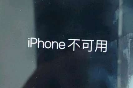 沙河口苹果服务网点分享锁屏界面显示“iPhone 不可用”如何解决 